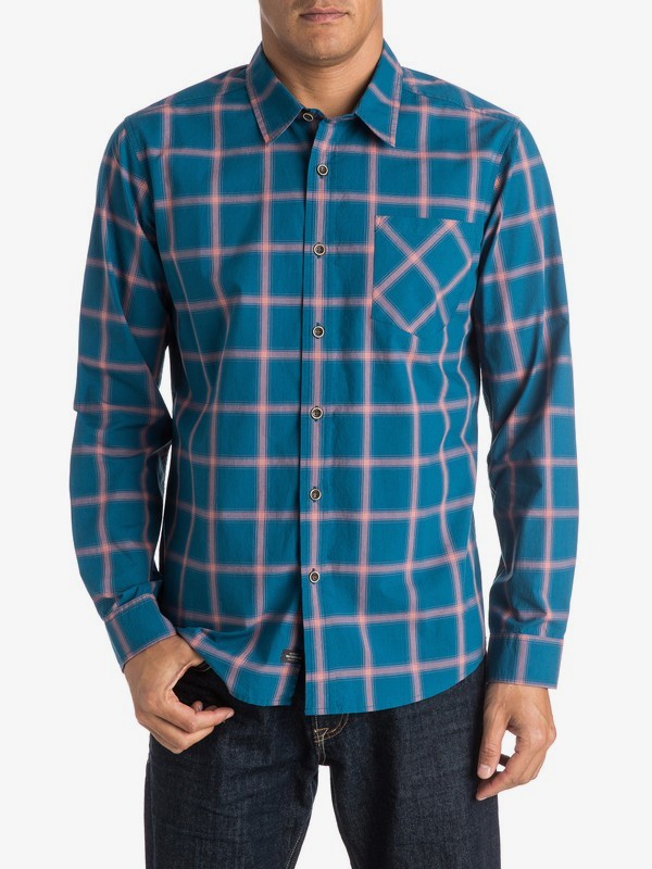 quiksilver, Waterman Home Stretch Long Sleeve Shirt, MOROCCO BLUE (bsg0) 0 Waterman Home Stretch Long Sleeve Shirt AQMWT03244 Quiksilver