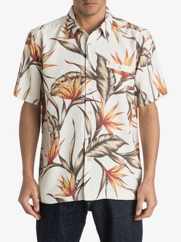 quiksilver, Waterman Good Spirits Short Sleeve Shirt, PRISTINE (wcb0) 0 Waterman Good Spirits Short Sleeve Shirt AQMWT03289 Quiksilver