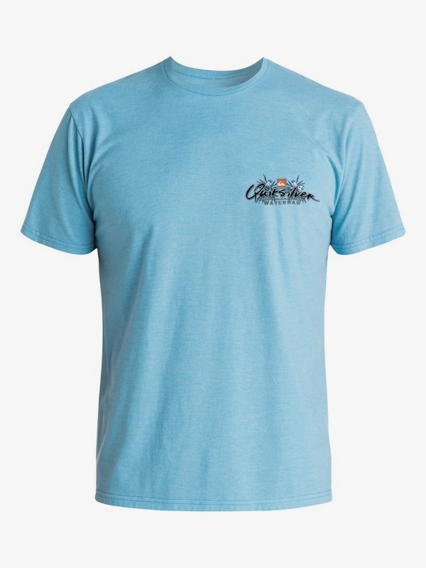 quiksilver, Waterman Island Quiver Tee, NIAGARA HEATHER (bkth) 0 Waterman Island Quiver Tee AQMZT03183 Quiksilver