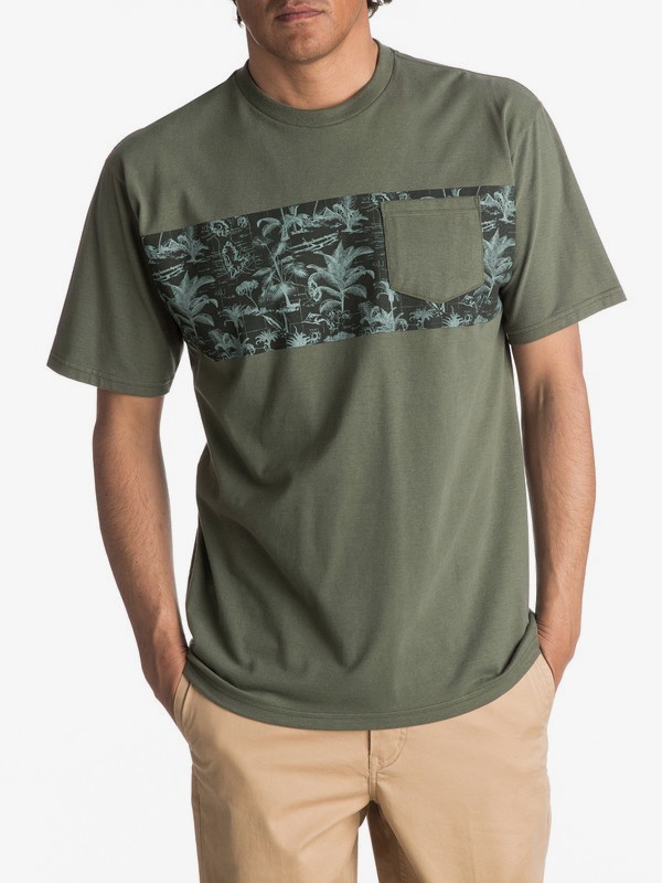 quiksilver, ISLAND SCROLL QMT0, BEETLE (gqm0) 0 ISLAND SCROLL QMT0 AQMZT03240 Quiksilver