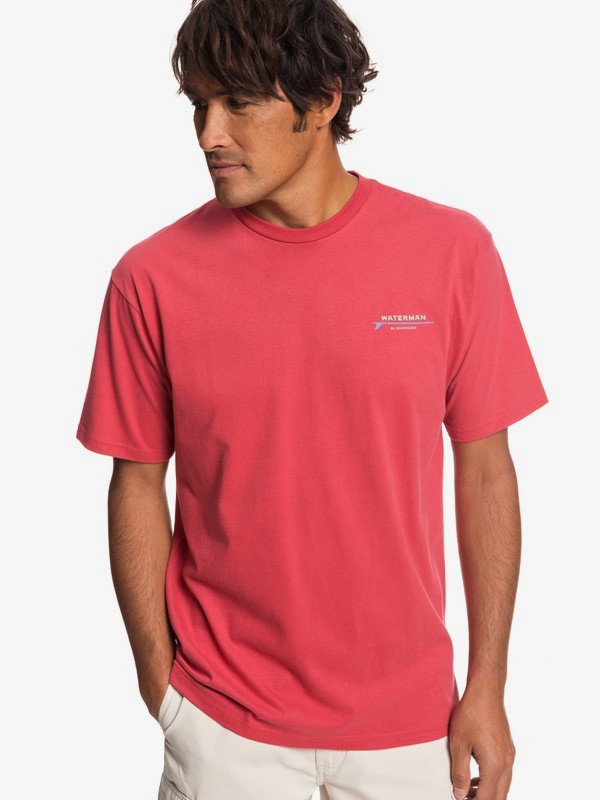 quiksilver, Waterman Adventures In Conversation Tee, CARDINAL (rpe0) 0 Waterman Adventures In Conversation Tee Red AQMZT03343 Quiksilver