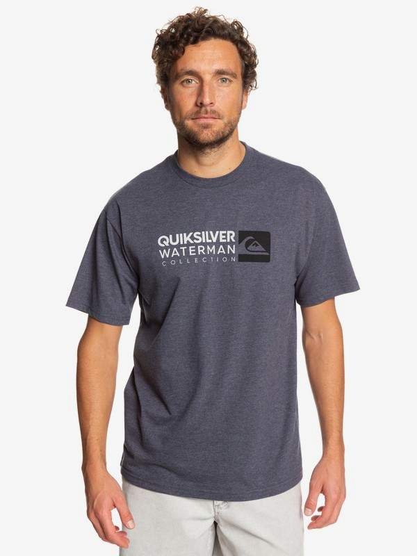 quiksilver, Waterman Return To Forever Tee, PARISIAN NIGHT HEATHER (byph) 0 Waterman Return To Forever Tee Blue AQMZT03362 Quiksilver