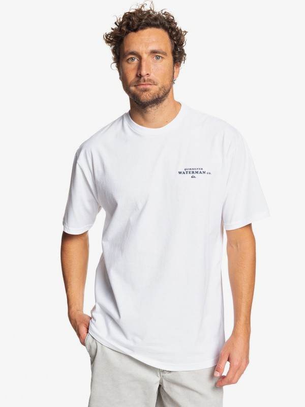 quiksilver, Waterman Brotype Tee, WHITE (wbb0) 0 Waterman Brotype Tee White AQMZT03364 Quiksilver