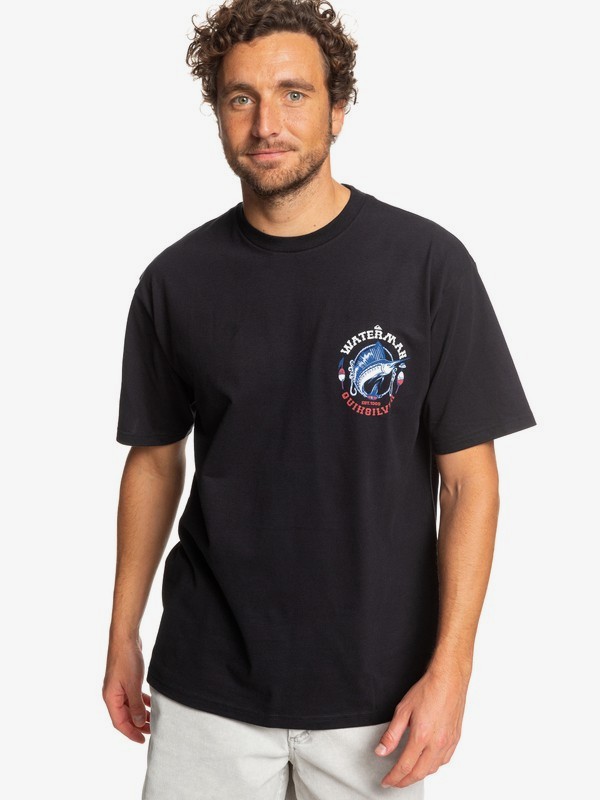 quiksilver, Waterman Dude Tee, BLACK (kvj0) 0 Waterman Dude Tee Black AQMZT03365 Quiksilver