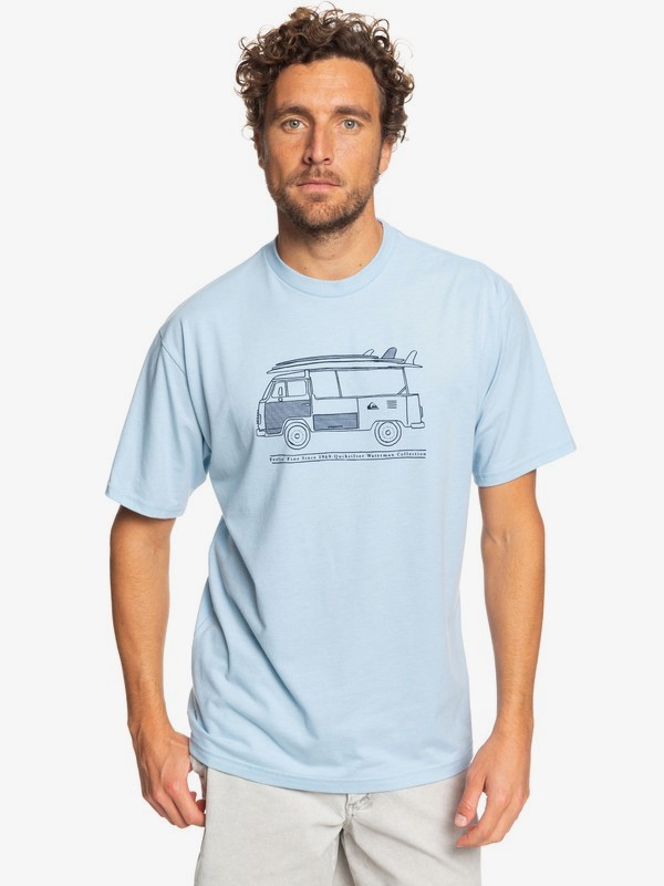 quiksilver, Waterman Cruz Control Tee, CERULEAN HEATHER (bfnh) 0 Waterman Cruz Control Tee Blue AQMZT03366 Quiksilver