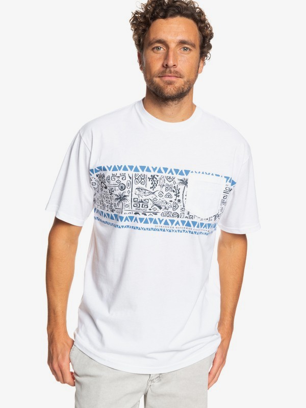 quiksilver, Waterman Coco Island Tee, WHITE (wbb0) 0 Waterman Coco Island Tee White AQMZT03369 Quiksilver