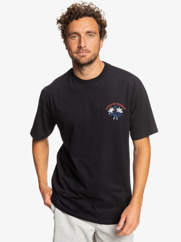 quiksilver, Waterman Aquation Hawaii Tee, BLACK (kvj0) 0 Waterman Aquation Hawaii Tee Black AQMZT03372 Quiksilver