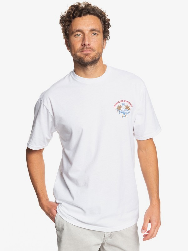 quiksilver, Waterman Aquation Hawaii Tee, WHITE (wbb0) 0 Waterman Aquation Hawaii Tee White AQMZT03372 Quiksilver