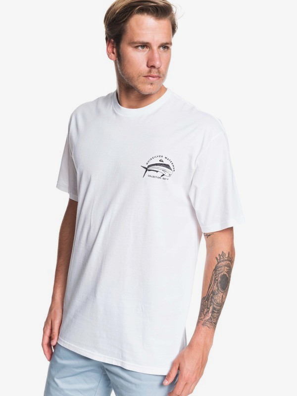 quiksilver, Waterman Dolphin Filet Tee, WHITE (wbb0) 0 Waterman Dolphin Filet Tee White AQMZT03374 Quiksilver