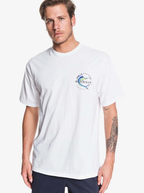 quiksilver, Waterman Reel Stoke Tee, WHITE (wbb0) 0 Waterman Reel Stoke Tee White AQMZT03376 Quiksilver