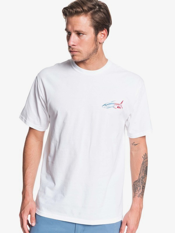 quiksilver, Waterman Pacific Schools Tee, WHITE (wbb0) 0 Waterman Pacific Schools Tee White AQMZT03378 Quiksilver
