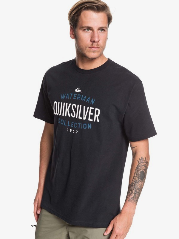 quiksilver, Waterman Under Tow Tee, BLACK (kvj0) 0 Waterman Under Tow Tee Black AQMZT03383 Quiksilver