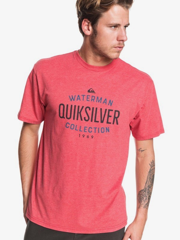 quiksilver, Waterman Under Tow Tee, CARDINAL HEATHER (rpeh) 0 Waterman Under Tow Tee Red AQMZT03383 Quiksilver