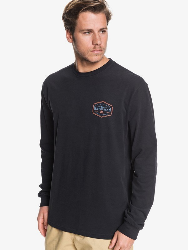 quiksilver, Waterman Anchored Mission Long Sleeve Tee, BLACK (kvj0) 0 Waterman Anchored Mission Long Sleeve Tee Black AQMZT03391 Quiksilver