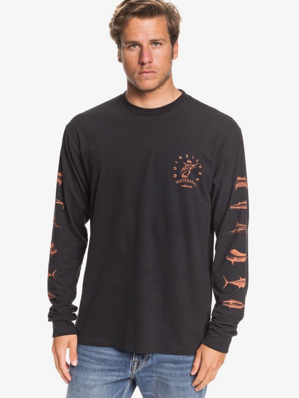 quiksilver, Waterman X Ray Long Sleeve Tee, BLACK (kvj0) 0 Waterman X Ray Long Sleeve Tee Black AQMZT03427 Quiksilver