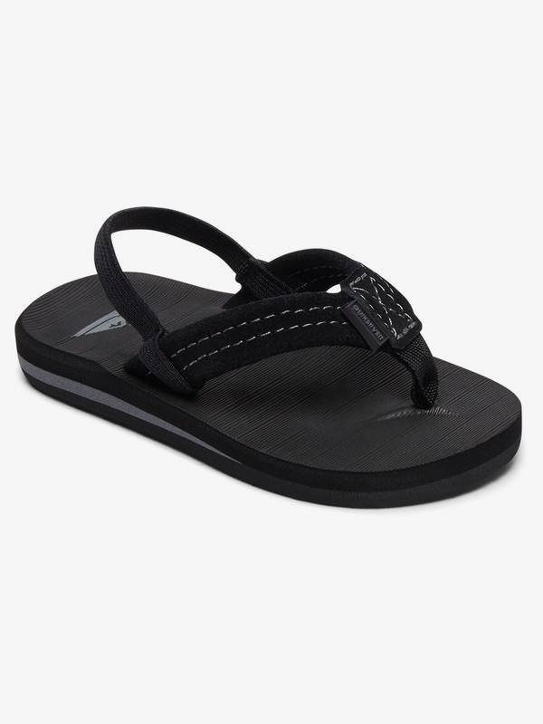 quiksilver, Carver Suede Leather Sandals, SOLID BLACK (sbkm) 0 Carver Suede Leather Sandals Multicolor AQTL100057 Quiksilver