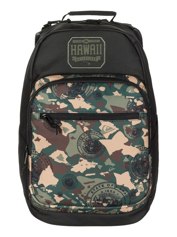 quiksilver, SCHOOLIE HAWAII, BLACK (kvj0) 0 SCHOOLIE HAWAII AQYBP03001 Quiksilver