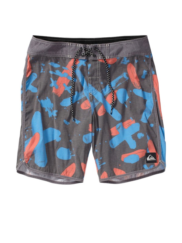 quiksilver, OG SCALLOP PRINTS U19, BLACK (kvj6) 0 OG SCALLOP PRINTS U19 AQYBS00158 Quiksilver