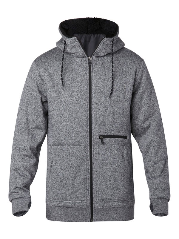 quiksilver, Jetlag Fleece, CAVIAR (kvk0) 0 Jetlag Fleece AQYFT00117 Quiksilver