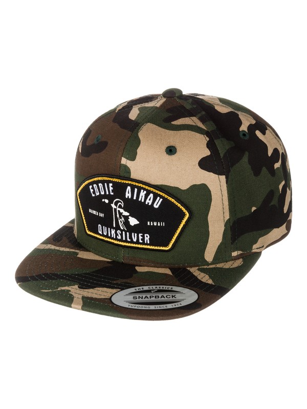 quiksilver, EDDIE SNAPBACK, CAMO (gra0) 0 EDDIE SNAPBACK AQYHA03075 Quiksilver