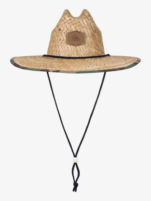 quiksilver, Outsider Straw Lifeguard Hat, CAMO (gra0) 0 Outsider Straw Lifeguard Hat AQYHA03218 Quiksilver
