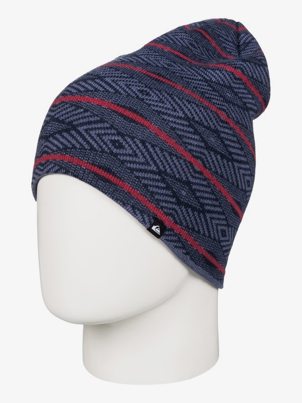 quiksilver, Checkstripe - Gorro, NAVY BLAZER (byj0) 0 Checkstripe - Gorro AQYHA03559 Quiksilver