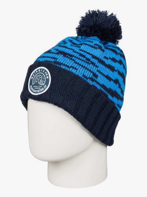 quiksilver, Brockhill - Bobble Hat, BRILLIANT BLUE (bnl0) 0 Brockhill - Bobble Hat AQYHA03564 Quiksilver