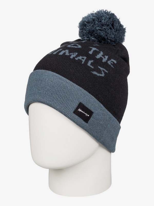 quiksilver, Animals - Gorro Con Pompón, BLACK (kvj0) 0 Animals - Gorro Con Pompón AQYHA03567 Quiksilver