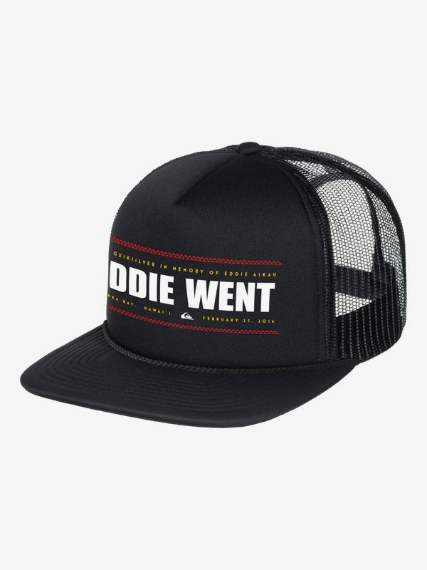 quiksilver, EDDIE WENT TRUCKER, BLACK (kvj0) 0 EDDIE WENT TRUCKER AQYHA03792 Quiksilver