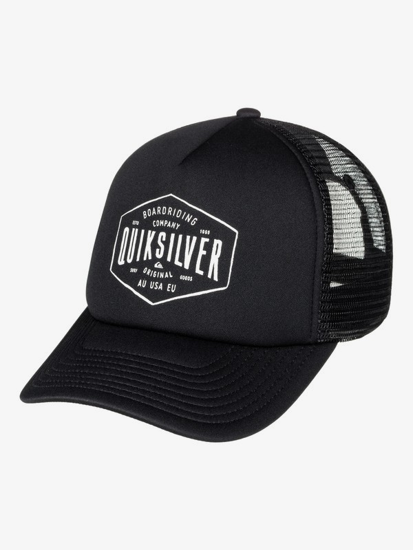 quiksilver, Knockout Trucker Hat, BLACK (kvj0) 0 Knockout Trucker Hat AQYHA03850 Quiksilver