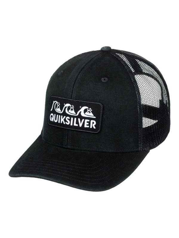 quiksilver, Wharf Beater Trucker Hat, BLACK (kvj0) 0 Wharf Beater Trucker Hat AQYHA03996 Quiksilver
