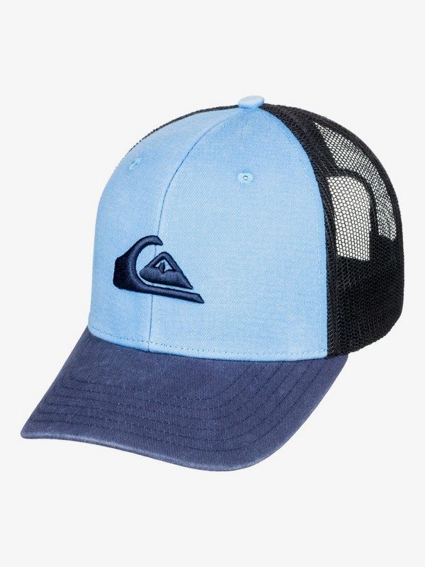 quiksilver, Gorra de Camionero Grounder, ORAGE BLUE (bjn0) 0 Gorra de Camionero Grounder Azul AQYHA03997 Quiksilver