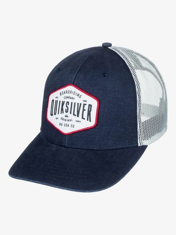 quiksilver, Steel Hander Trucker Hat, NAVY BLAZER HEATHER (byjh) 0 Steel Hander Trucker Hat AQYHA04062 Quiksilver