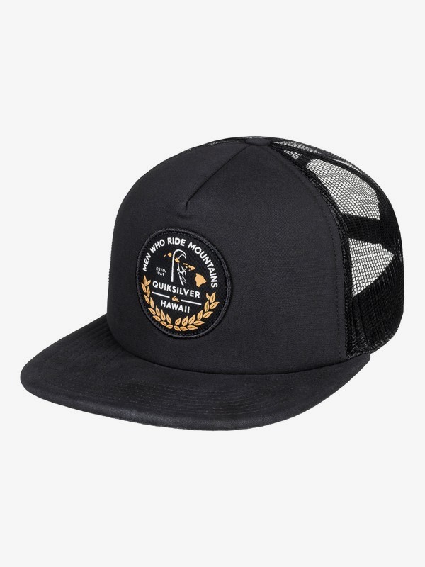 quiksilver, MWRM - Trucker Cap - Trucker Cap for Men, BLACK (kvj0) 0 MWRM - Trucker Cap - Trucker Cap for Men Black AQYHA04116 Quiksilver