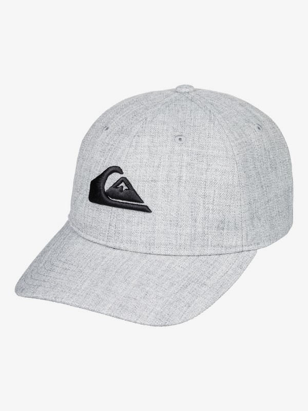 quiksilver, Charger Plus - Snapback Cap for Men, LIGHT GREY HEATHER (sgrh) 0 Charger Plus - Snapback Cap for Men Grey AQYHA04140 Quiksilver