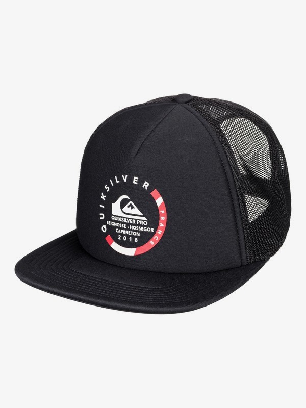 quiksilver, Quik Pro France - Trucker Hat for Men, BLACK (kvj0) 0 Quik Pro France - Trucker Hat for Men Black AQYHA04170 Quiksilver