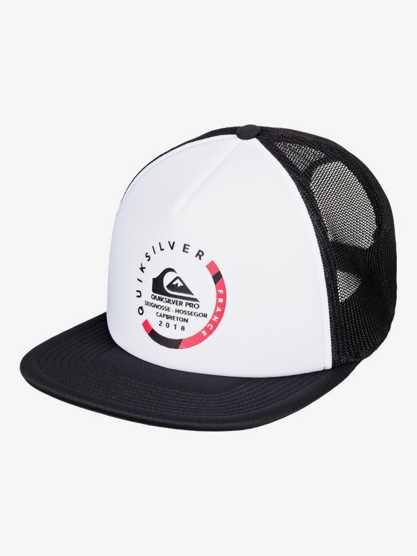 quiksilver, Quik Pro France - Trucker Hat for Men, WHITE (wbb0) 0 Quik Pro France - Trucker Hat for Men White AQYHA04170 Quiksilver