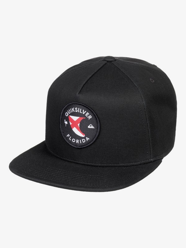 quiksilver, Destinado Snapback Hat, BLACK/FLORIDA (xkkk) 0 Destinado Snapback Hat Black AQYHA04182 Quiksilver