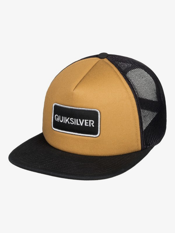 quiksilver, Startles Trucker Hat, RUBBER (cpp0) 0 Startles Trucker Hat Brown AQYHA04213 Quiksilver