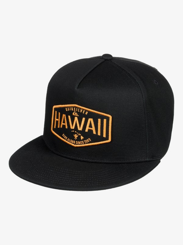 quiksilver, HI Waller Patch Snapback Hat, BLACK (kvj0) 0 HI Waller Patch Snapback Hat Black AQYHA04235 Quiksilver