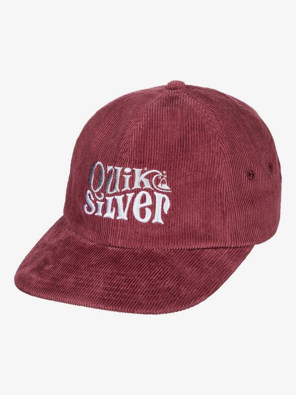 quiksilver, Dually Corduroy Snapback Cap, CORDOVAN (rrt0) 0 Dually Corduroy Snapback Cap Red AQYHA04379 Quiksilver