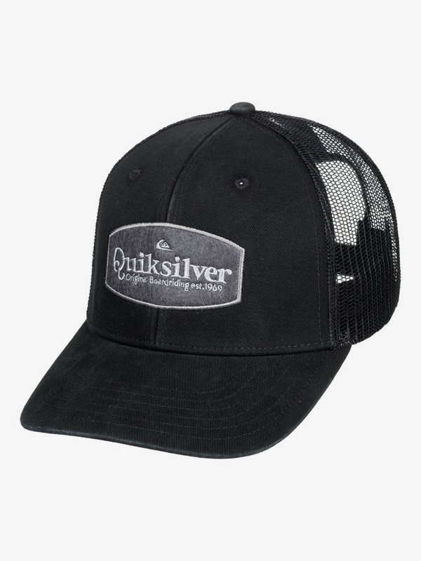quiksilver, Jorgans Trucker Cap, BLACK (kvj0) 0 Jorgans Trucker Cap Black AQYHA04381 Quiksilver