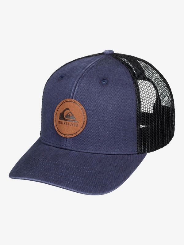quiksilver, Hounder Trucker Cap, BLUE NIGHTS (bst0) 0 Hounder Trucker Cap Blue AQYHA04382 Quiksilver