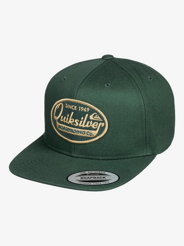 quiksilver, Stuck It Snapback Cap, FOREST NIGHT (csn0) 0 Stuck It Snapback Cap Brown AQYHA04386 Quiksilver