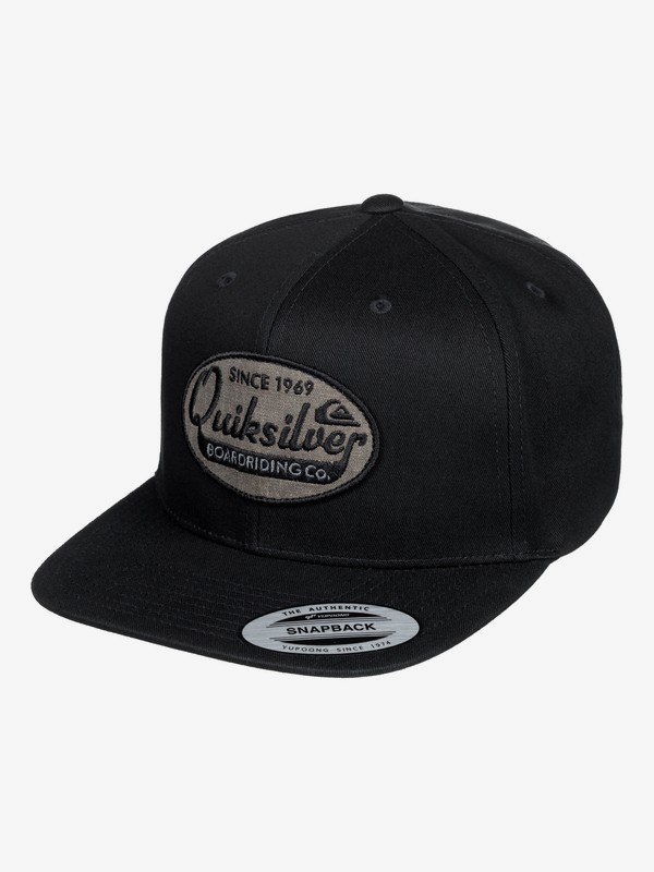 quiksilver, Stuck It Snapback Cap, BLACK (kvj0) 0 Stuck It Snapback Cap Black AQYHA04386 Quiksilver