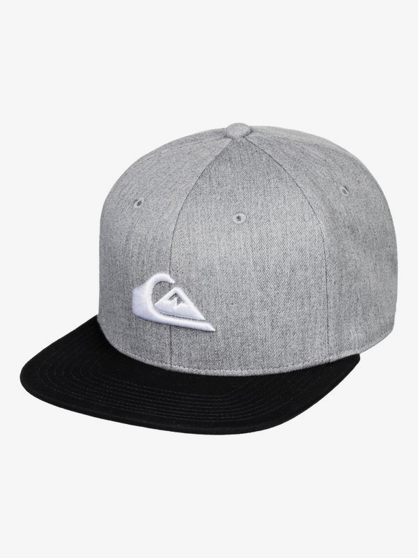 quiksilver, Chompers Snapback Cap, MEDIUM GREY HEATHER (kpvh) 0 Chompers Snapback Cap Black AQYHA04387 Quiksilver