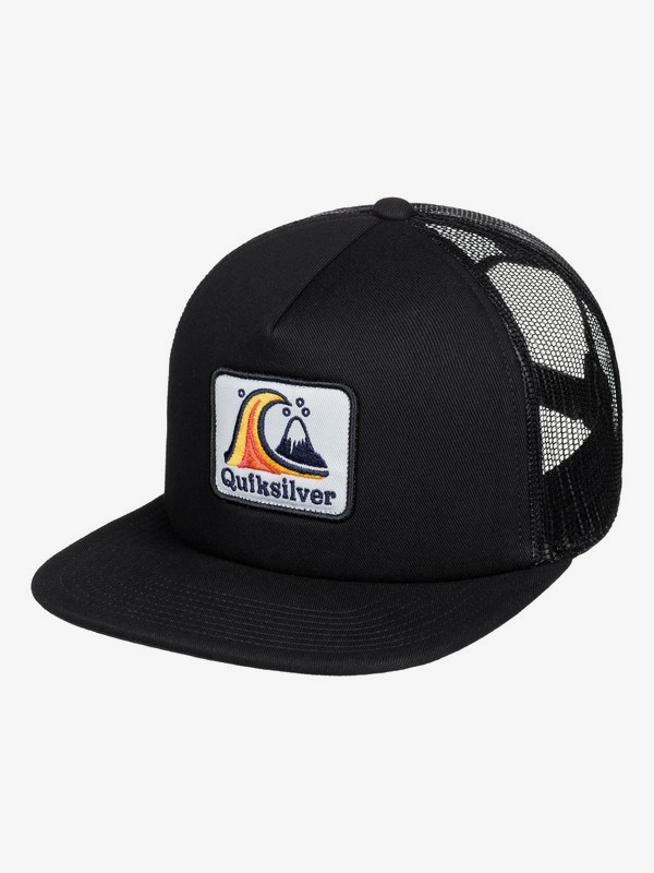 quiksilver, Bustered Trucker Cap, BLACK (kvj0) 0 Bustered Trucker Cap Black AQYHA04388 Quiksilver
