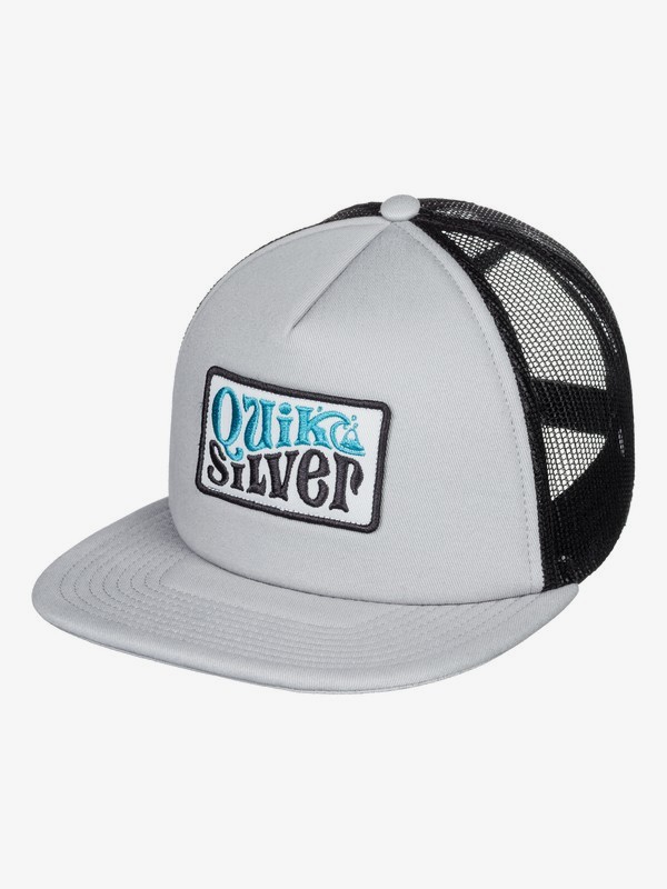 quiksilver, Bustered Trucker Cap, MICRO CHIP (szh0) 0 Bustered Trucker Cap Grey AQYHA04388 Quiksilver