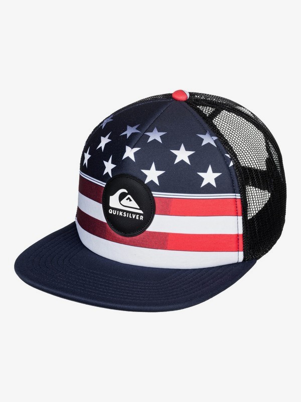 quiksilver, Fazers Trucker Cap, NAVY BLAZER (byj0) 0 Fazers Trucker Cap Blue AQYHA04389 Quiksilver