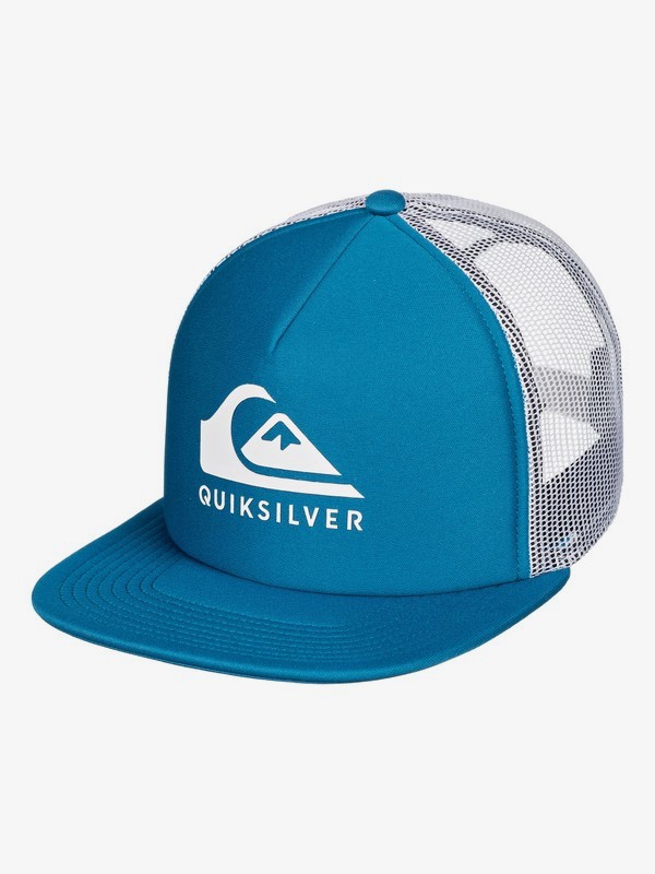 quiksilver, Foamslayer Trucker Cap, CRYSTAL TEAL (brn0) 0 Foamslayer Trucker Cap Blue AQYHA04391 Quiksilver